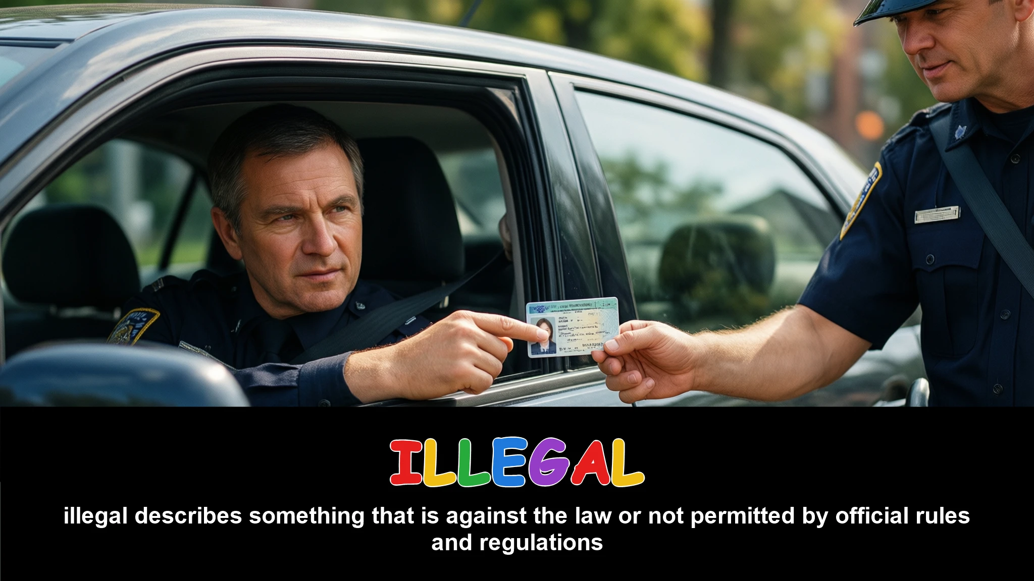 English Illustration for illegal